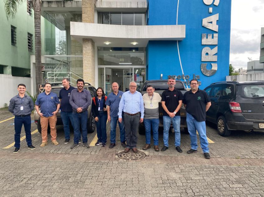 Equipes de fiscalização do Crea-MT e do Crea-SC se reuniram para atividades conjuntas em três cidades do Mato Grosso