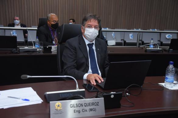 Conselheiro eng. civ. Gilson Queiroz relatou o processo da Comissão de Controle e Sustentabilidade do Sistema