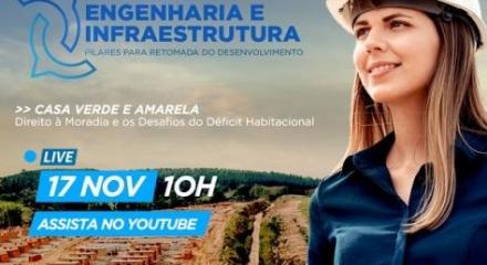 cartaz divulga evento sobre engenharia e infraestrutura