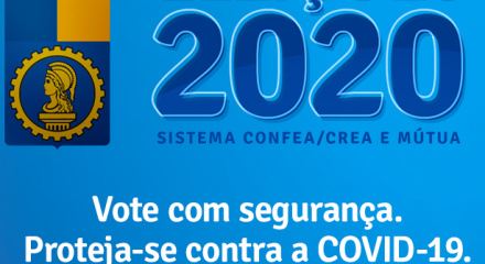 banner alerta para os cuidados contra a covid no dia das eleições do Sistema