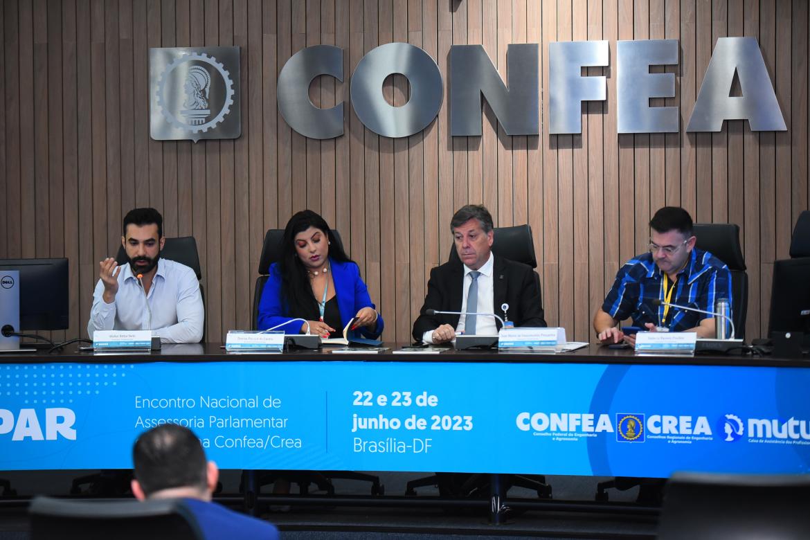 Assessores parlamentares Walter Bittar, Denise Castro, José Maria Soares e Raniery Paulino