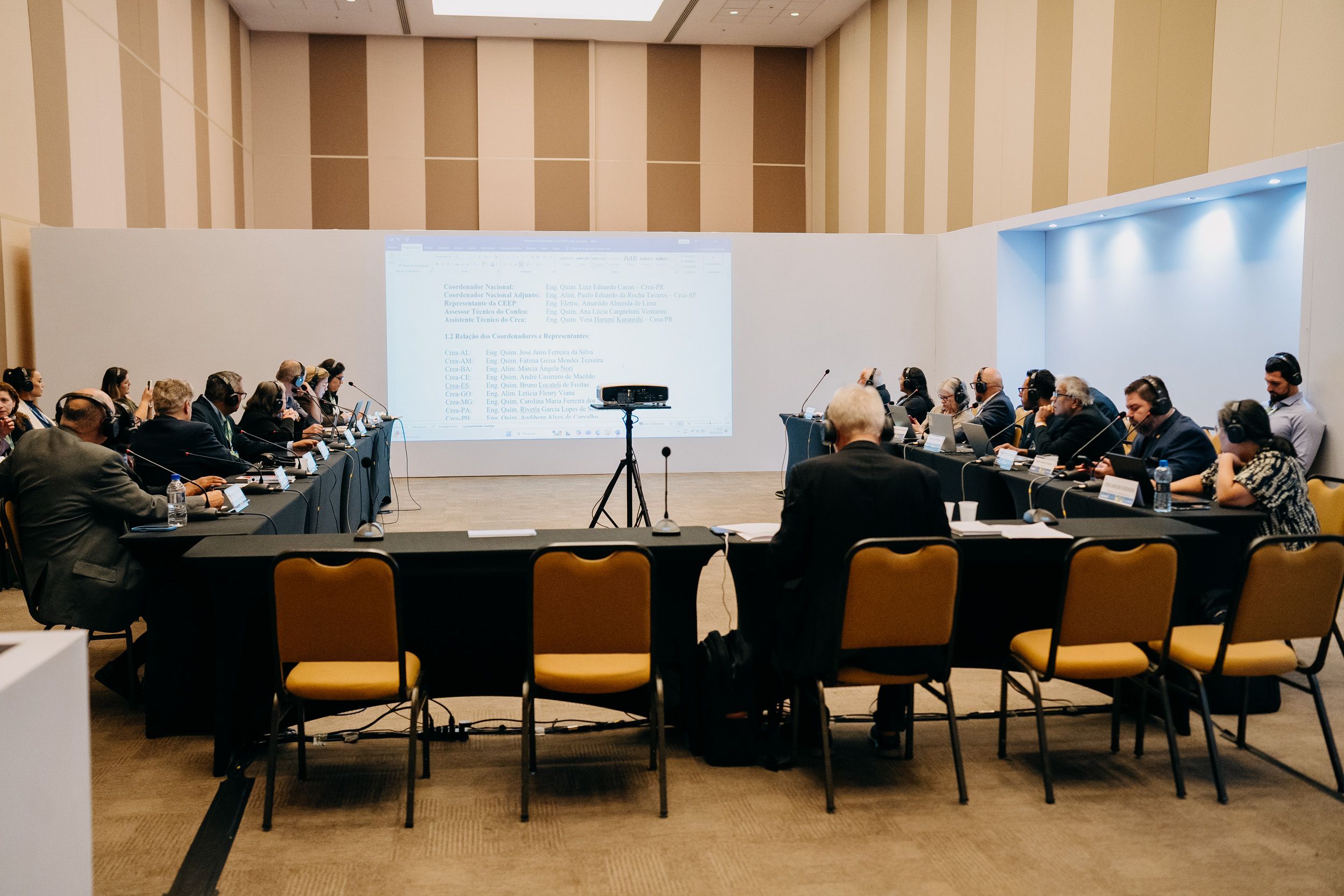 CCEEQ reunida durante o 15º Encontro de Líderes do Sistema Confea/Crea e Mútua